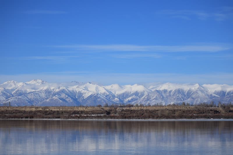 Mountain landscape in Kyrgyzstan