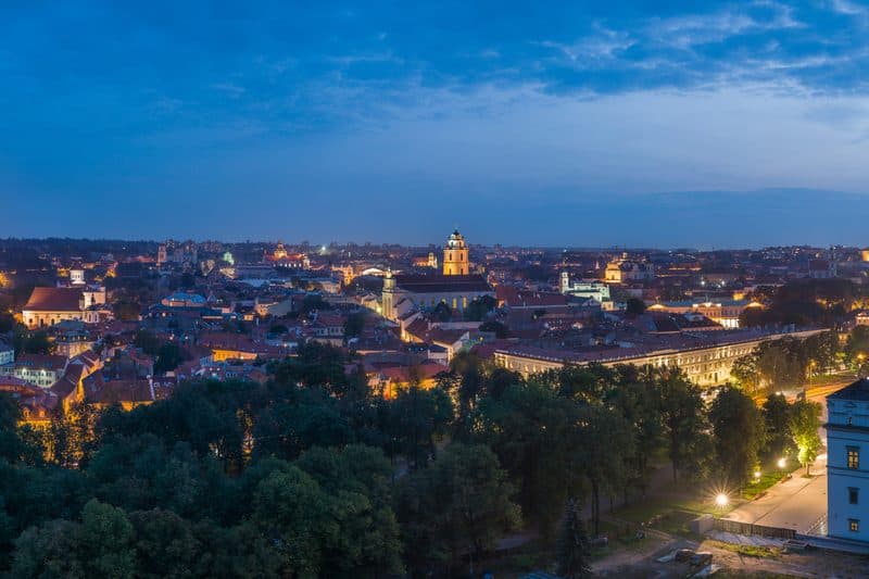 Vilnius Old Town skyline, Lithuania