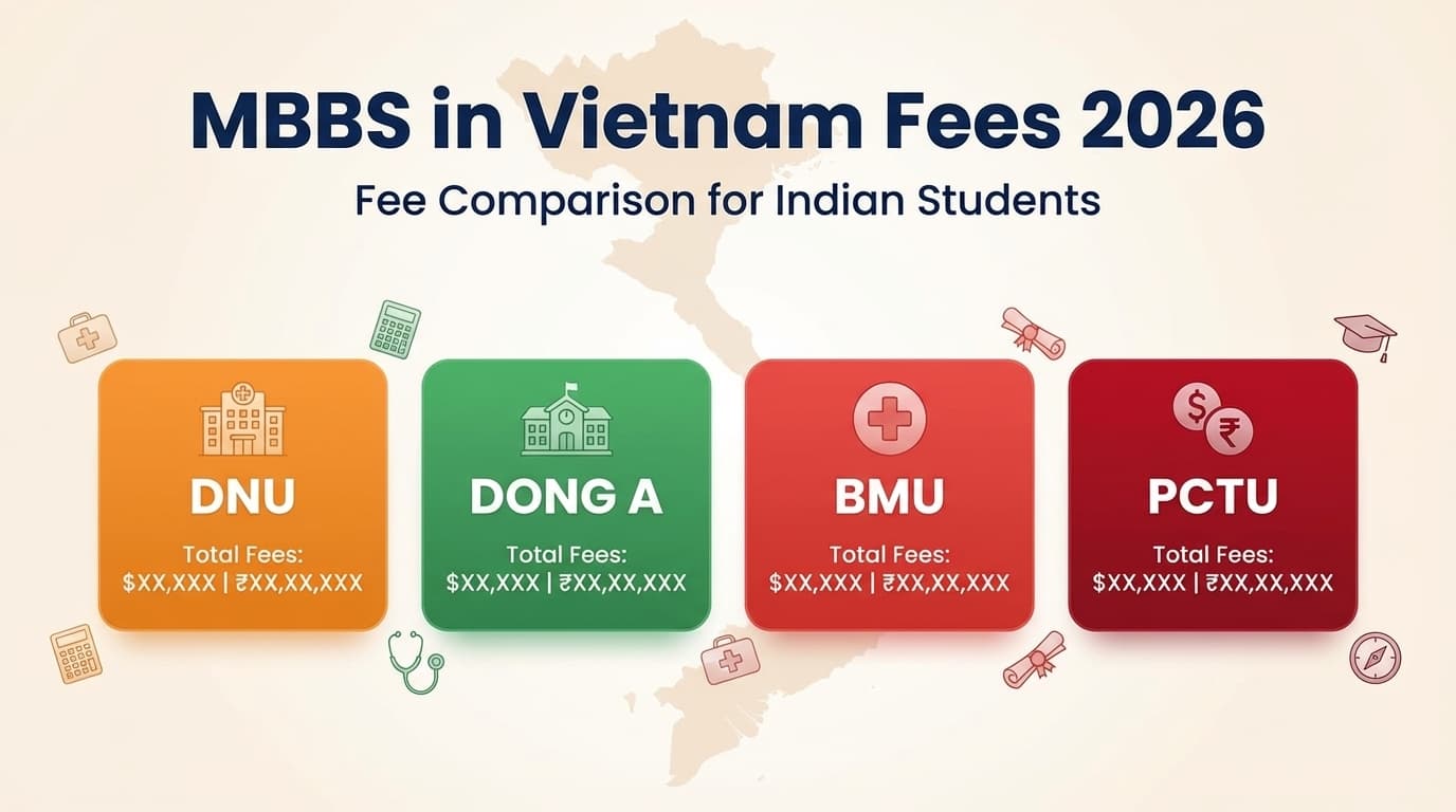 MBBS in Vietnam Fees 2026: Exact Fee Structure for DNU, Dong A, BMU, and PCTU