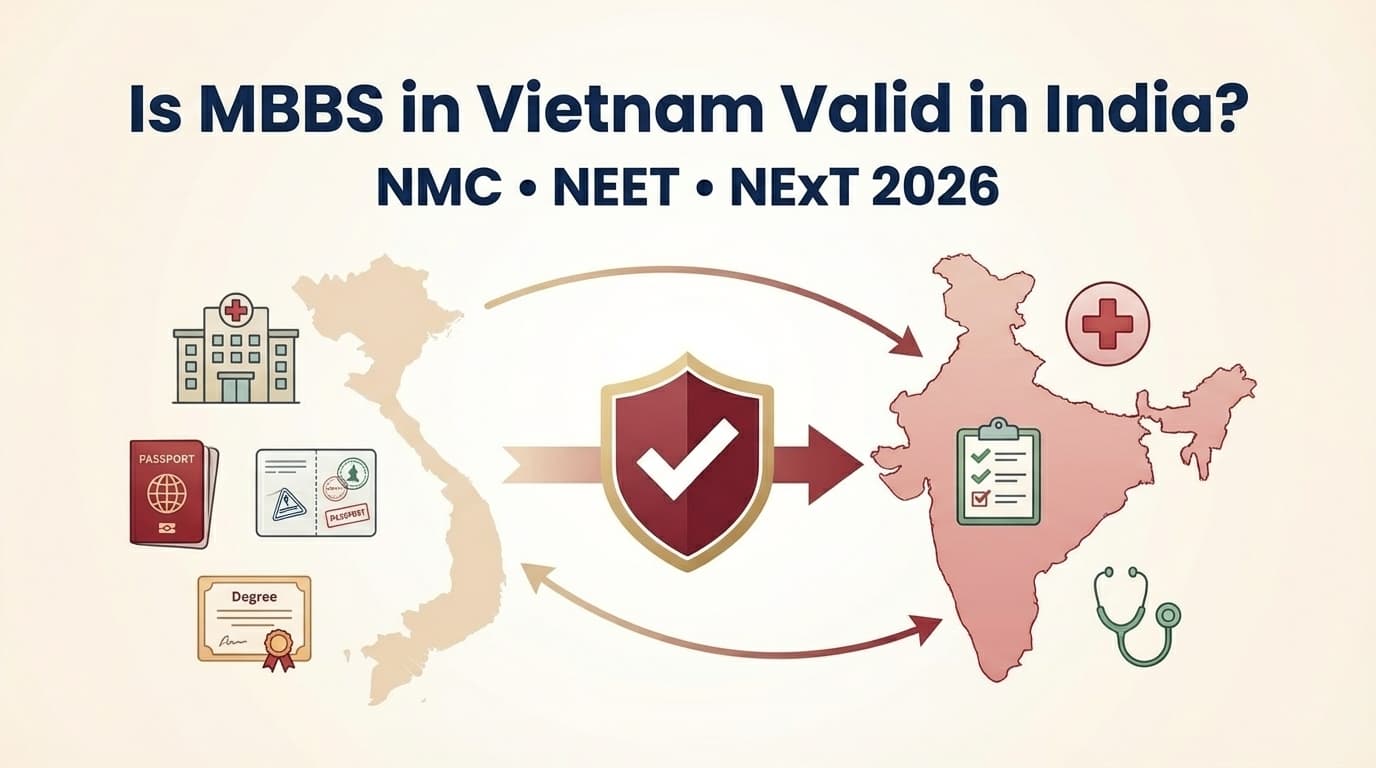 Is MBBS in Vietnam Valid in India? NMC Rules, NEET, NExT, and the Real Answer for 2026