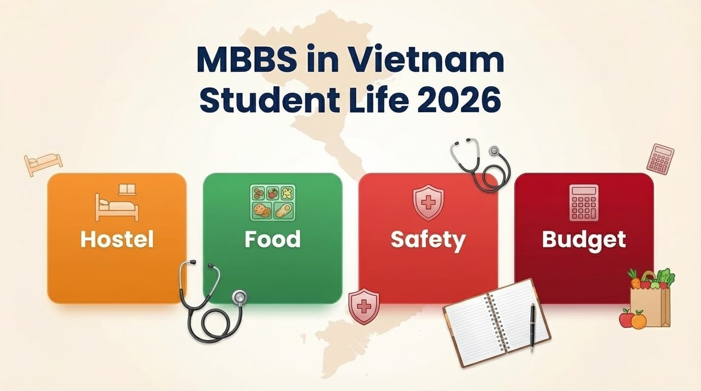 MBBS in Vietnam Student Life 2026: Hostel, Food, Safety, Budget, and Daily Routine for Indian Students