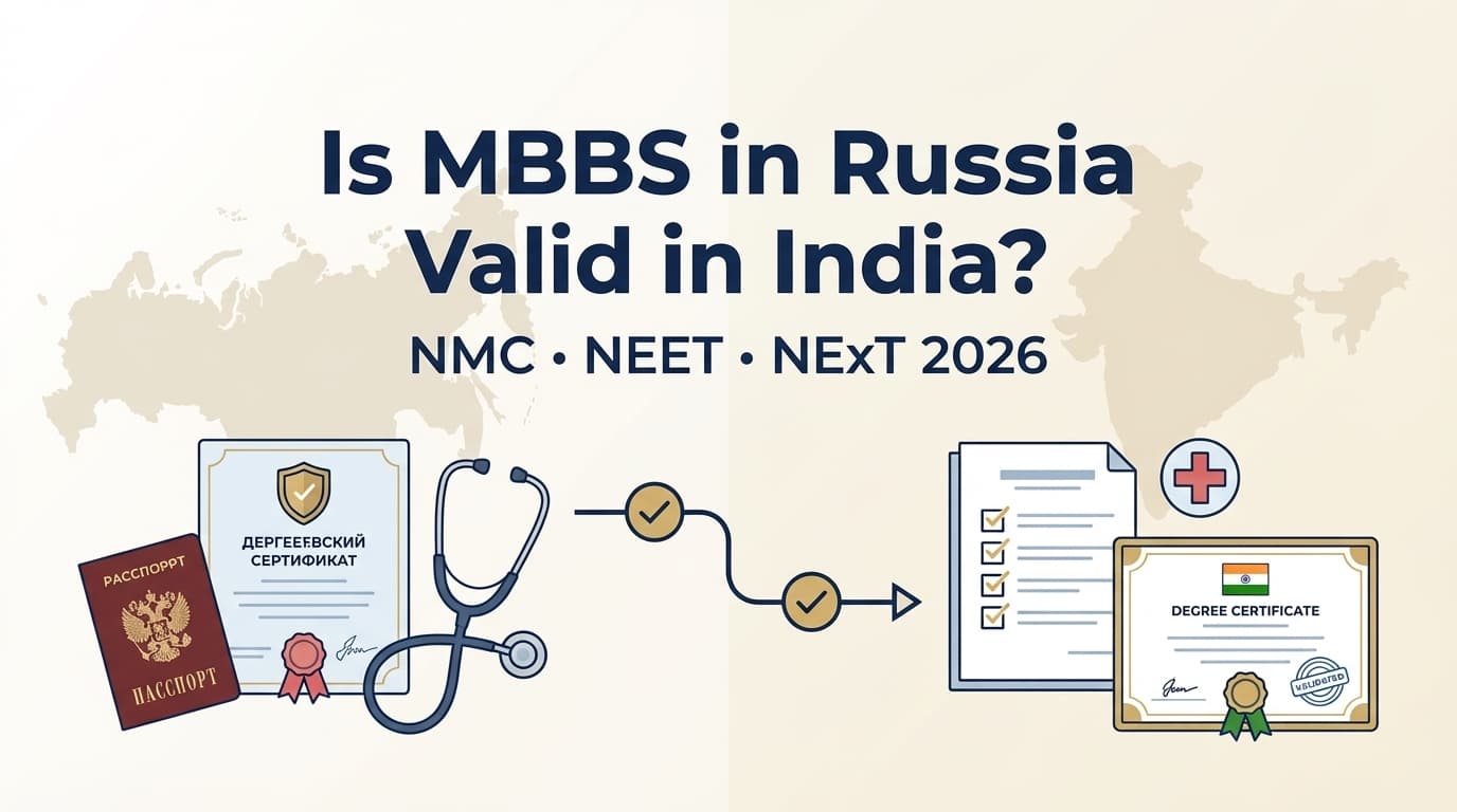 Is MBBS in Russia Valid in India? NMC Rules, NEET, NExT, and the Real Answer for 2026