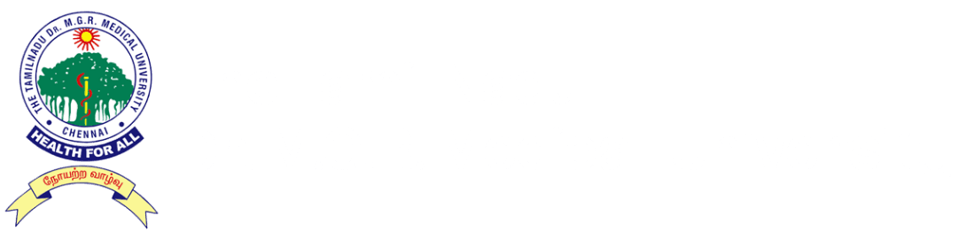 The Tamil Nadu Dr. M.G.R. Medical University logo
