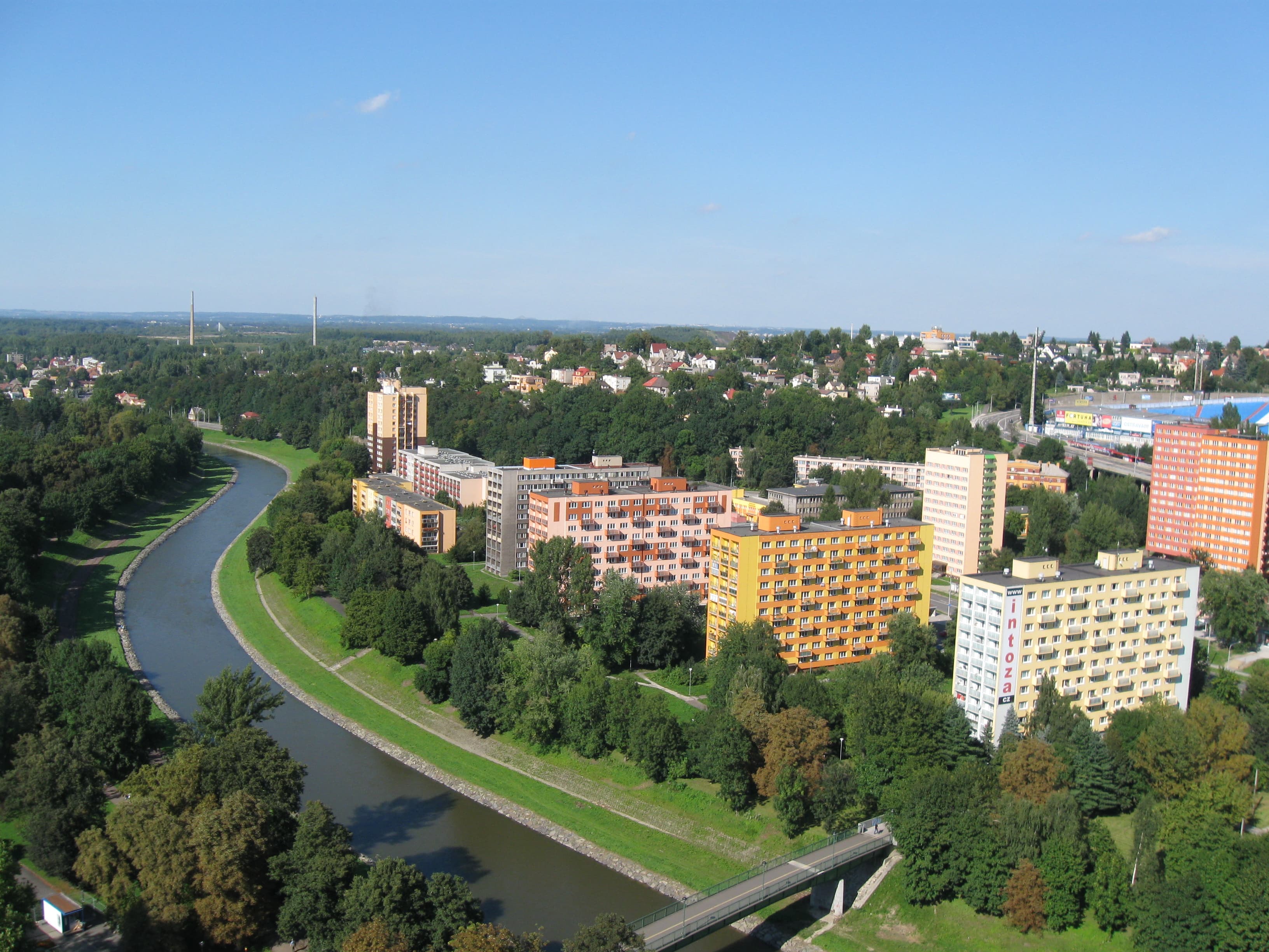 View of Ostrava from the New City Hall tower